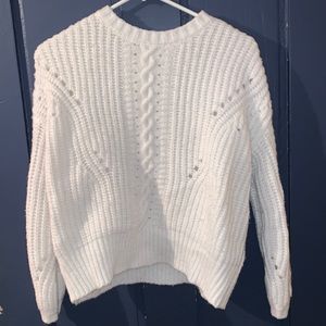 XS White Republic knit sweater